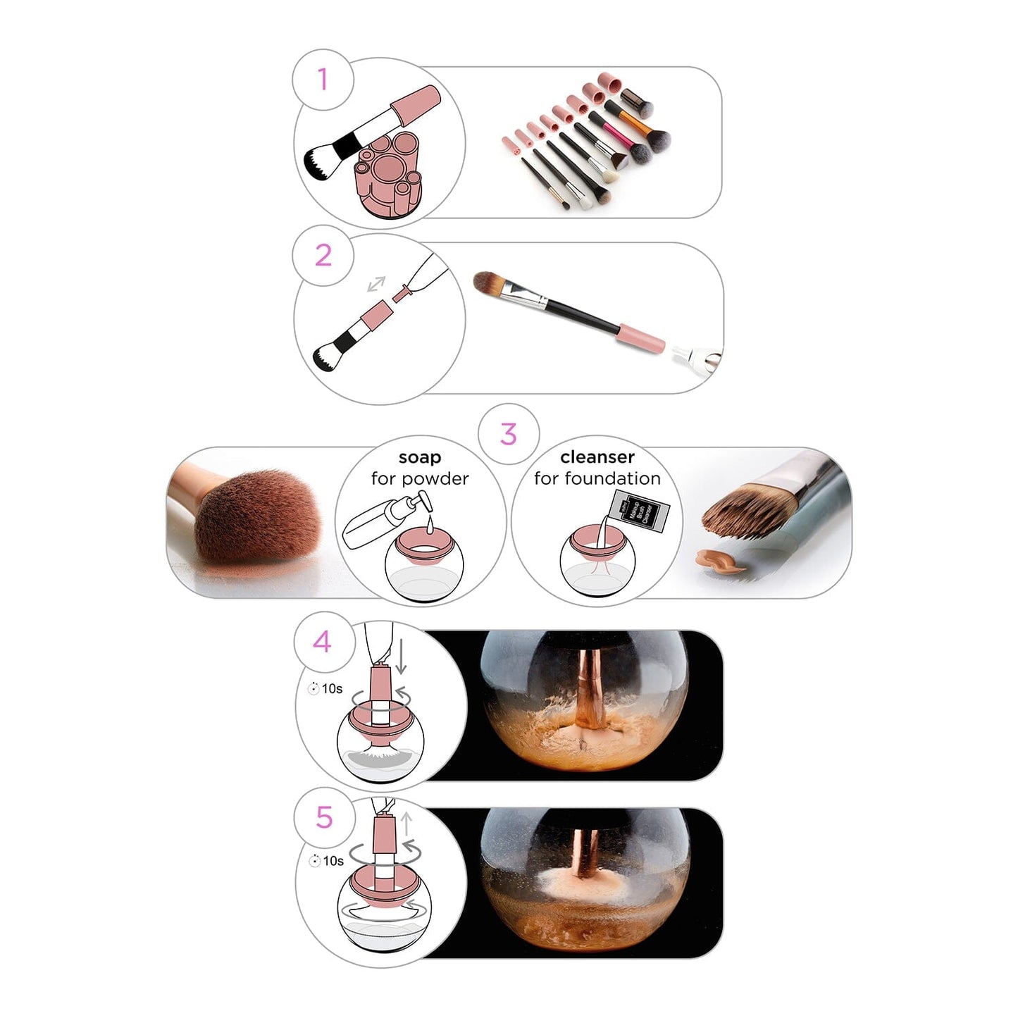 STYLPRO Makeup Brush Cleaner Gift Set